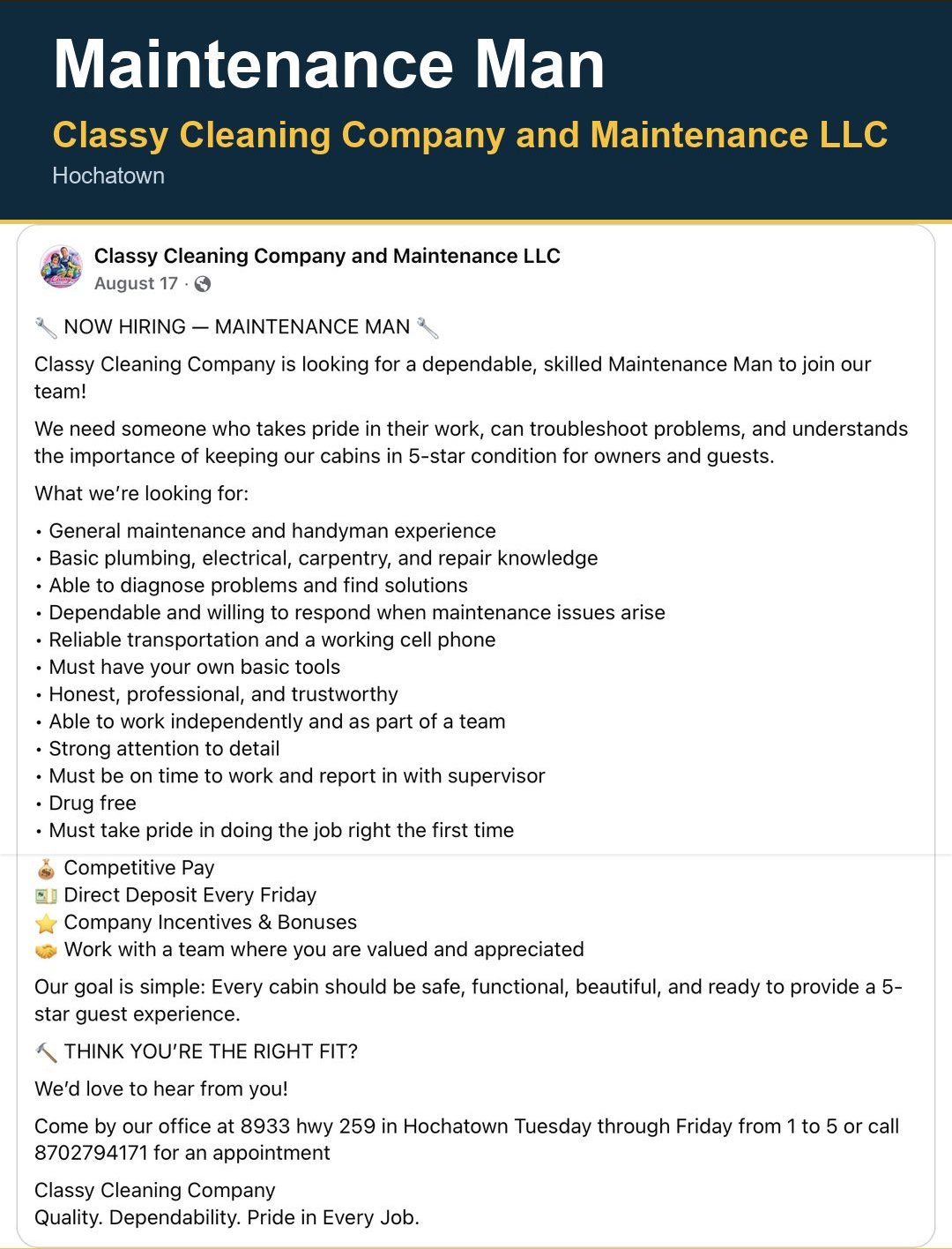 Maintenance Man image