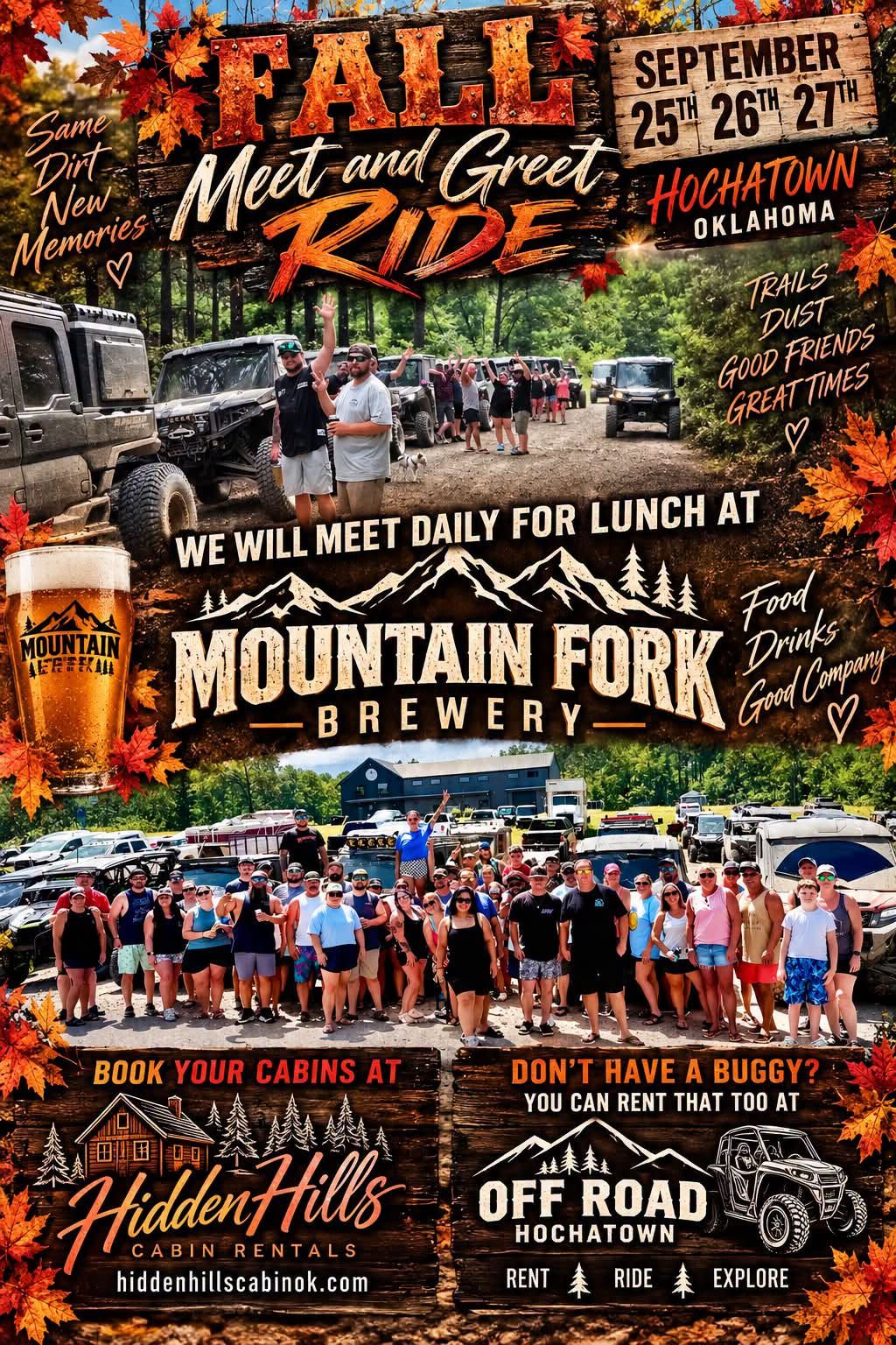 Fall Dirt Meet and Greet flyer