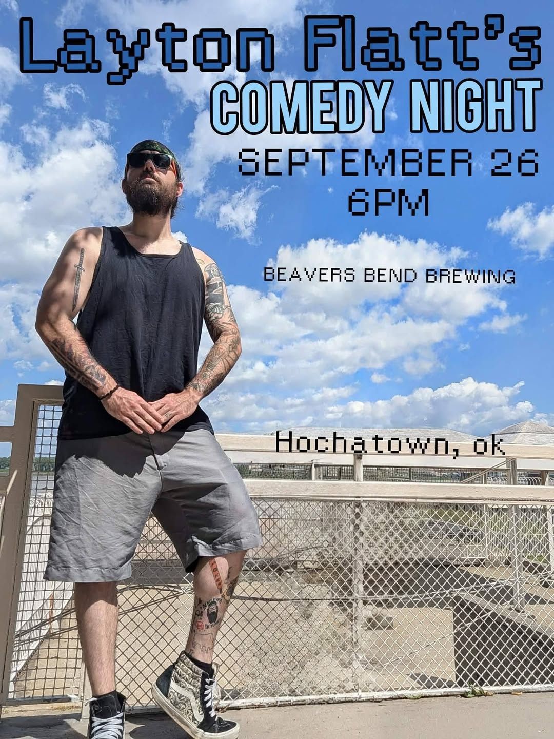 Layton Flatt's Comedy Night at Beavers Bend Brewing flyer