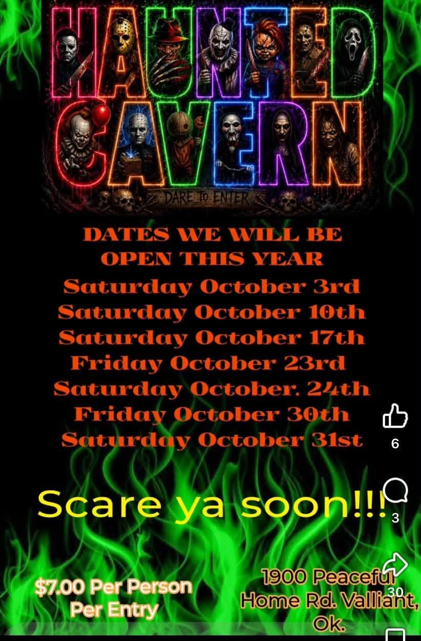Haunted Cavern flyer