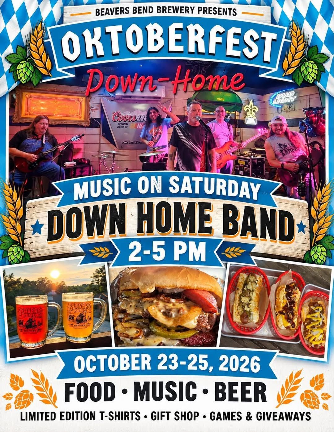 Oktoberfest at Beavers Bend Brewery flyer