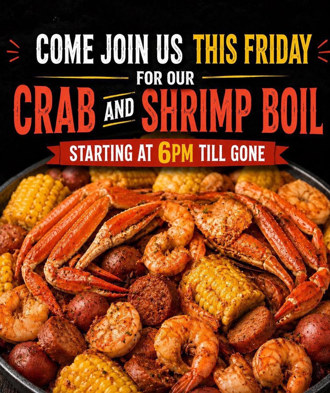 Crab and Shrimp Boil at Hochabel Bar & Grill flyer