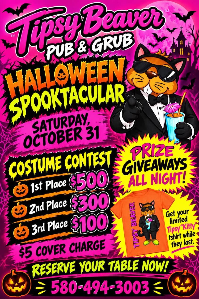 Halloween Spooktacular at Tipsy Beaver flyer