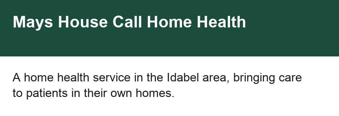 Mays House Call Home Health photo 1