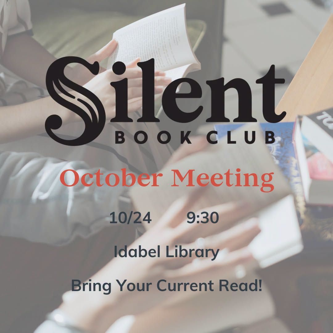 Silent Book Club at the Idabel Public Library flyer