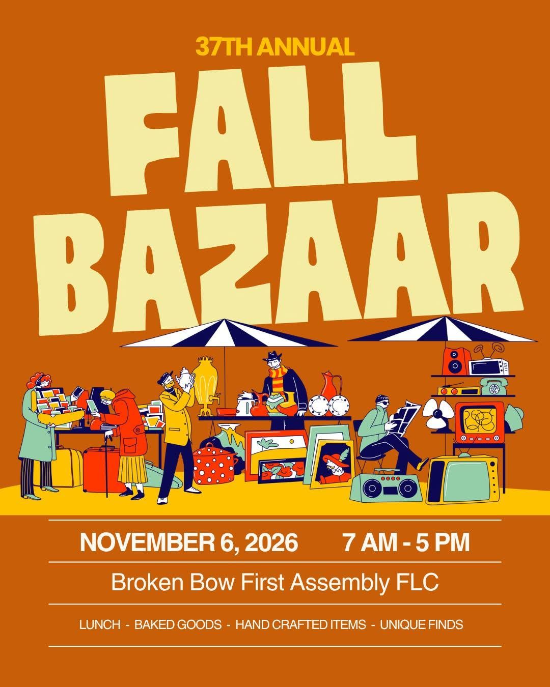 37th Annual Fall Bazaar flyer