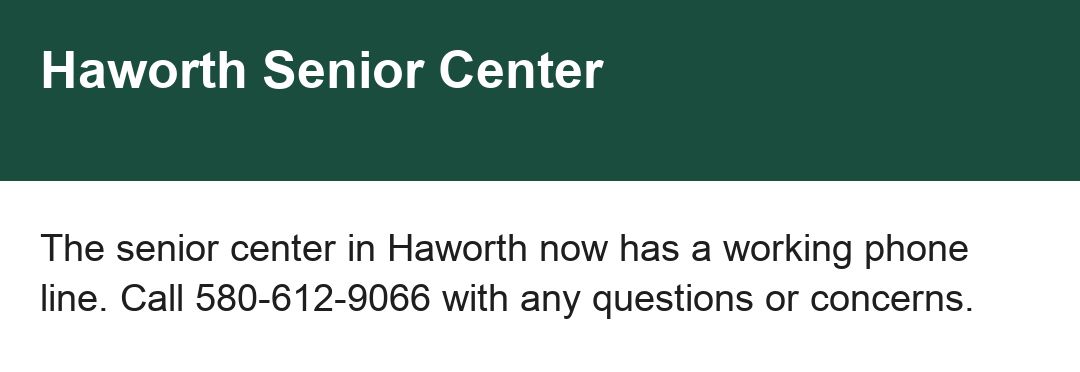 Haworth Senior Center photo 1