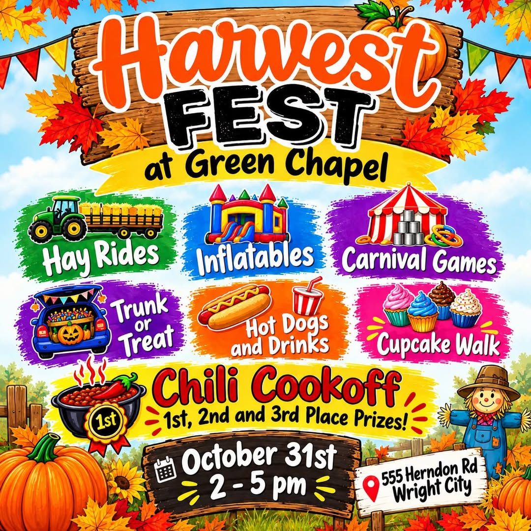 Harvest Fest at Green Chapel flyer
