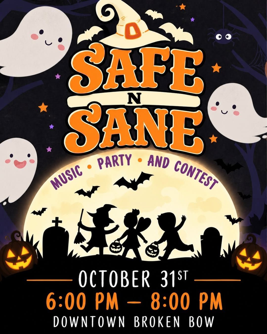 Safe N Sane in Downtown Broken Bow flyer