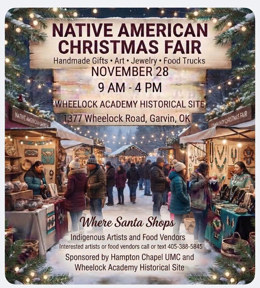 Native American Christmas Fair flyer