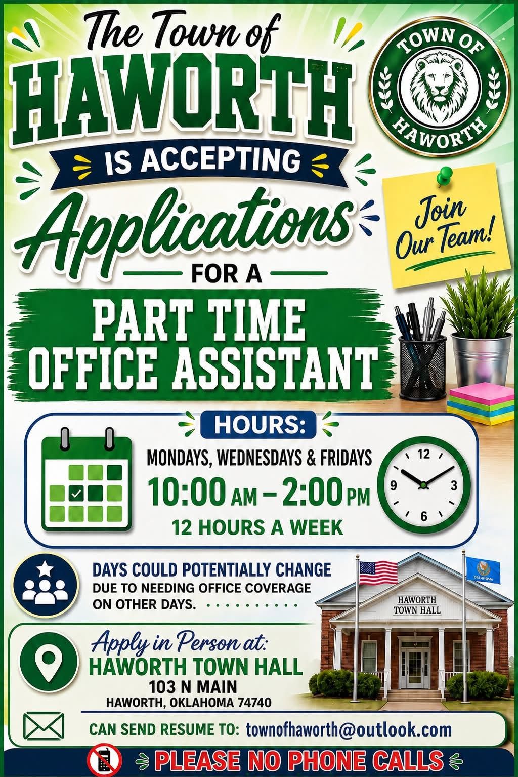 Part-Time Office Assistant image