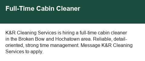 Full-Time Cabin Cleaner image