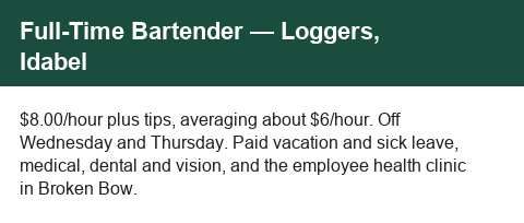 Full-Time Bartender image
