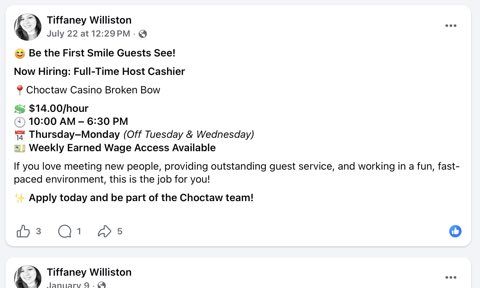 Host Cashier (Full Time) image