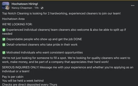 Experienced Cabin Cleaners image