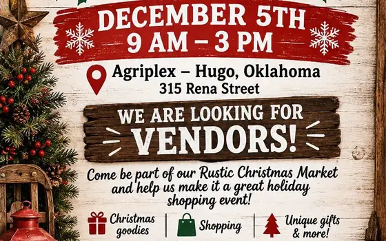 Rustic Christmas Market flyer