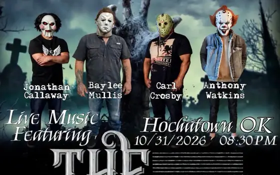 Choctaw Landing Halloween Bash with The Decoys flyer