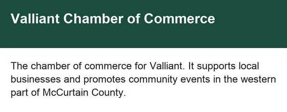 Valliant Chamber of Commerce