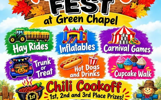 Harvest Fest at Green Chapel flyer