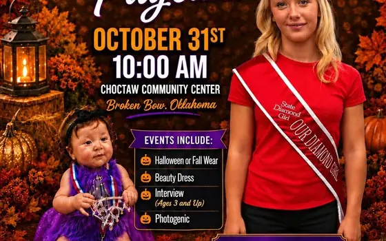 Our Diamond Miss Fall & Halloween Pageant flyer